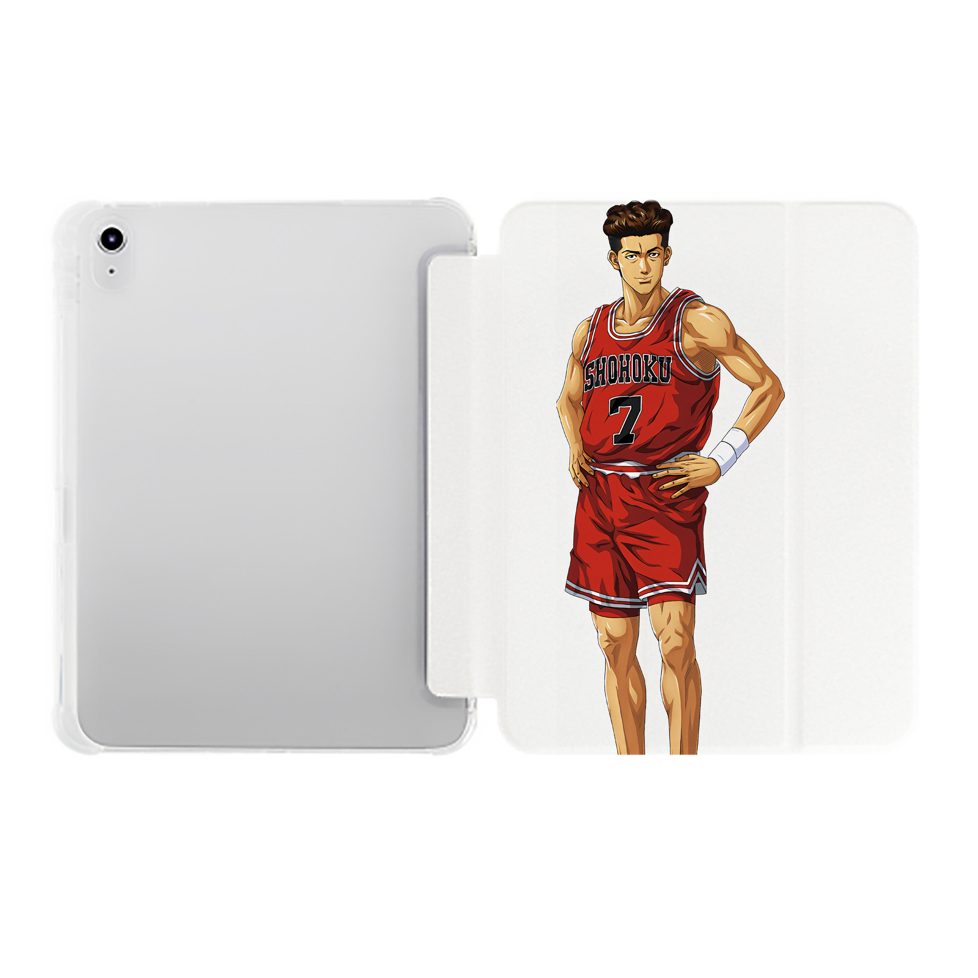 （画像用） SLAM DUNK／スラムダンク IPad ケース ペン収納付き 三つ折りスタンド PUレザー×シリコン 対応機種9.5/10.5/10.9インチ